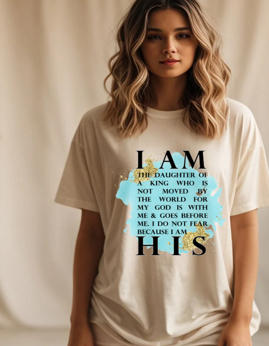 Christian T-shirt- I am His- faith based