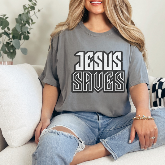 Christian Tshirt- Jesus Saves-Boutique Brand