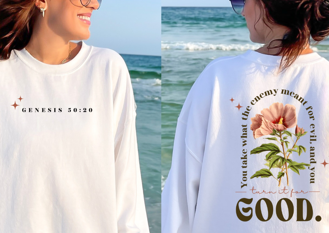 Christian Sweatshirt- Enemy Meant For Evil