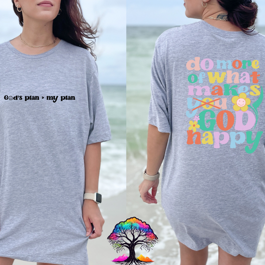 Christian Retro Tee- Gods Plan