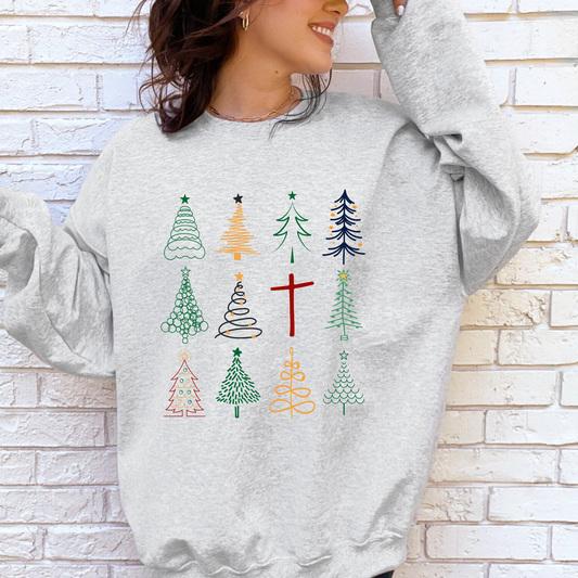 Christian Sweatshirt- Eco Brand- Christmas- Holiday- Minimalist Jesus