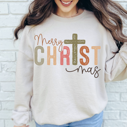 Christian Sweatshirt- Eco Brand- Christmas- Holiday- Merry CHRISTmas