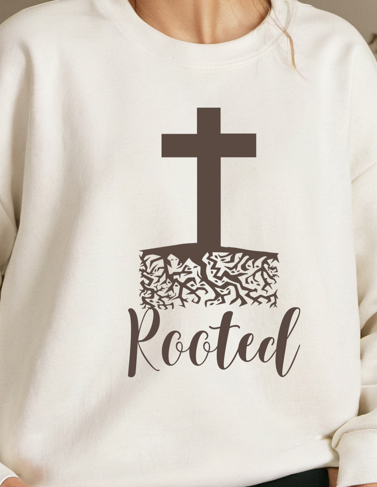 Christian Sweatshirt- Rooted- Faithbased