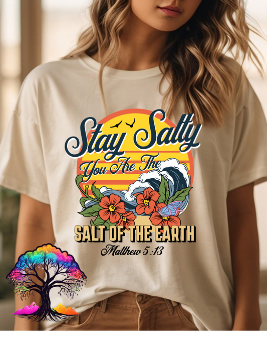 Christian T-shirt- Stay Salty- Faithbased