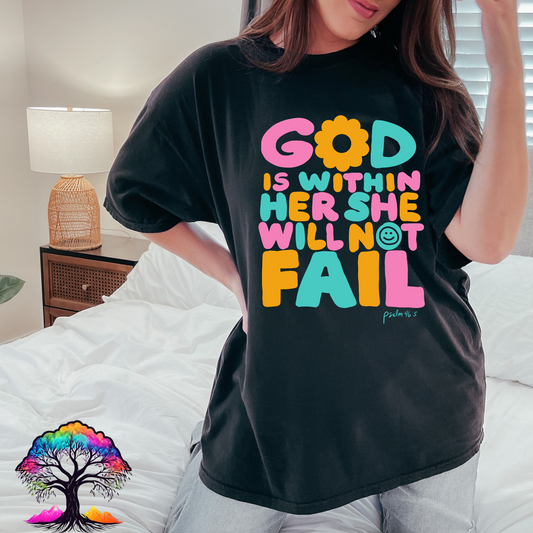 Christian Tshirt- God is within her-Boutique Brand