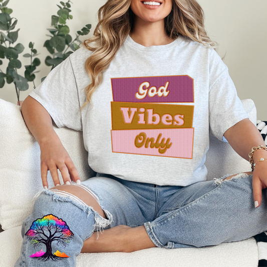 Christian Tshirt- God Vibes Only-Eco Brand