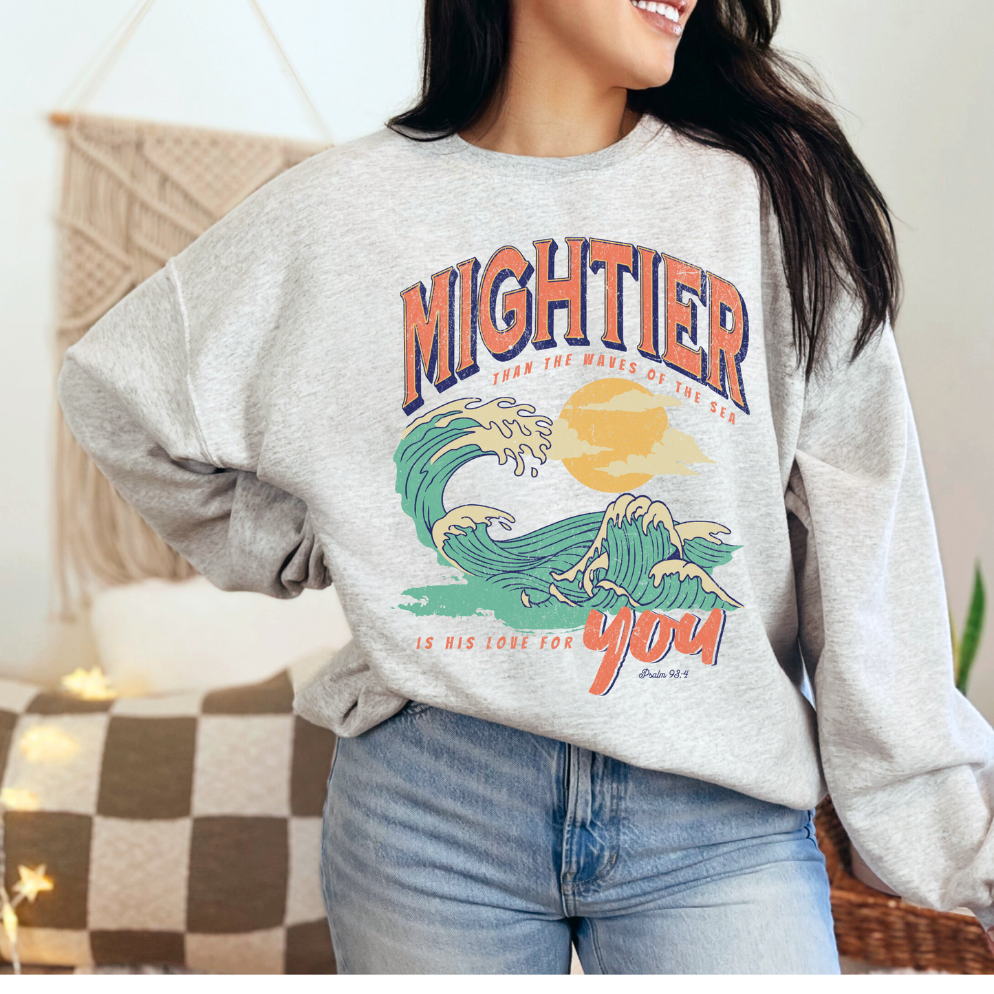 Christian Apparel- Mighter than- Sweater Style