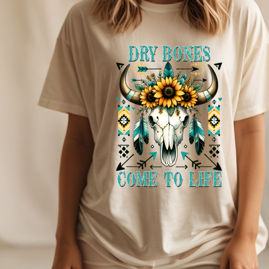 Christian Graphic Tshirt- Dry Bones-Western