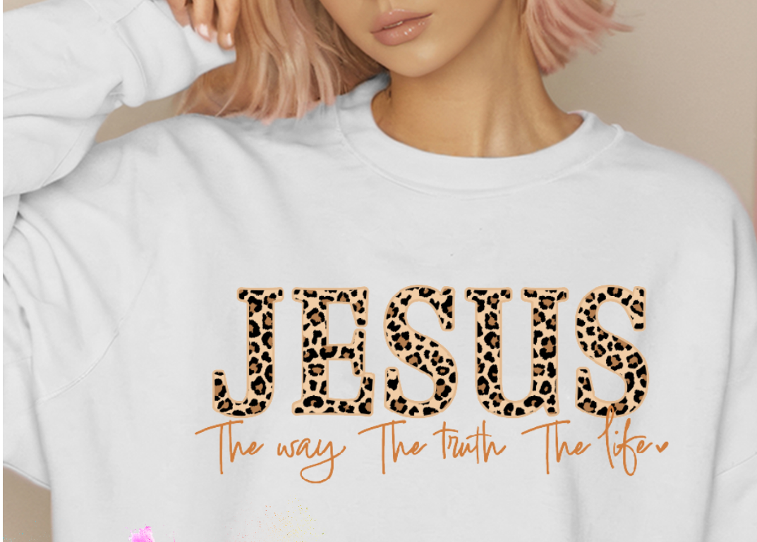 Christian Sweatshirt-Jesus is the way- Graphic Sweatshirt