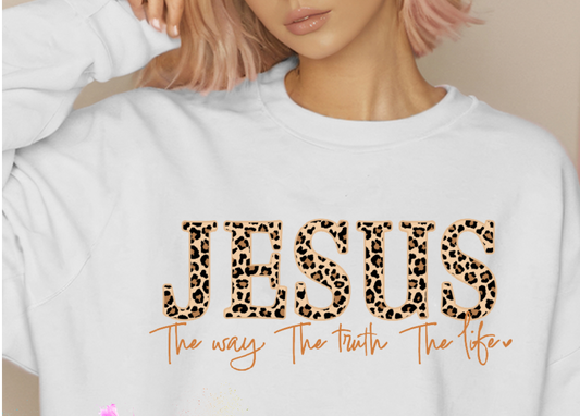 Christian Sweatshirt-Jesus is the way- Graphic Sweatshirt