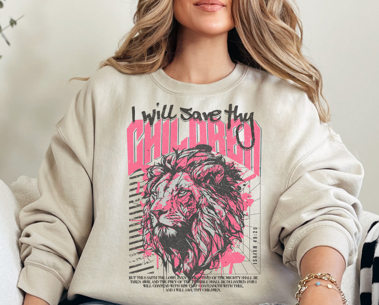 Christian Sweatshirt-Save Thy Children-Faithbased