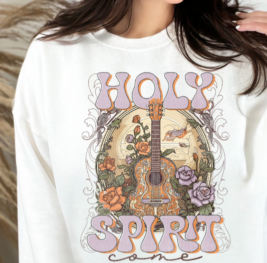 Christian Sweatshirt-Holy Spirit Come-Western