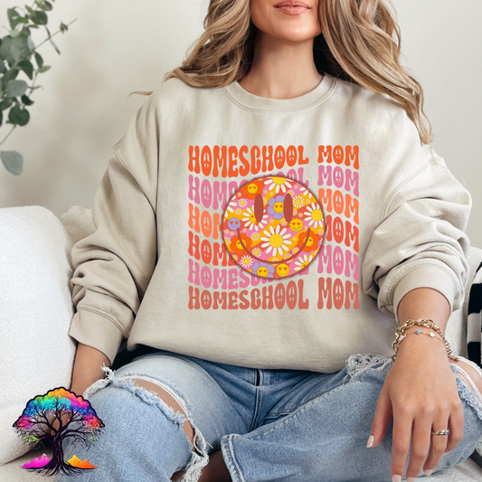 Homeschool Mom-Retro Sweatshirt