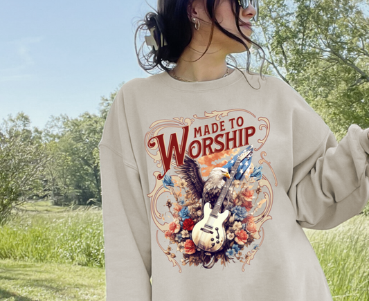 Christian Sweatshirt- Made to Worship