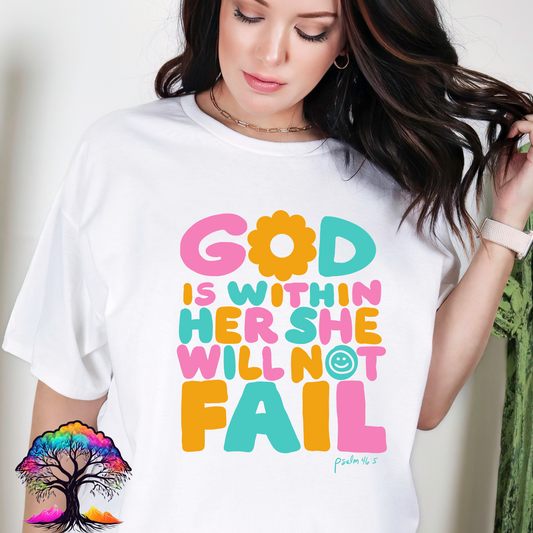 Christian Tshirt- God is Within Her-Eco Choice